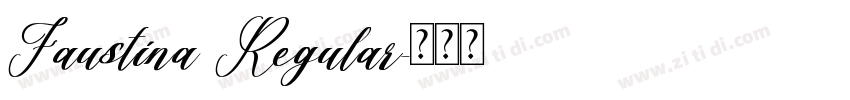 Faustina Regular字体转换